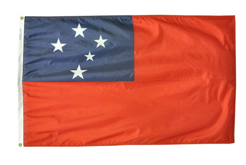 Nylon Samoa Flag Grommets Finish