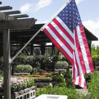 US Flag and Spinning Pole Mansion Set