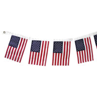 US Flag Garland - Grommets