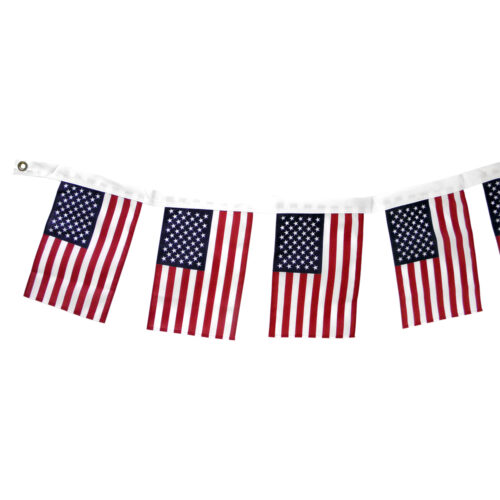 US Flag Garland Grommets