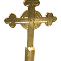 Aluminum Catholic Cross - Gold