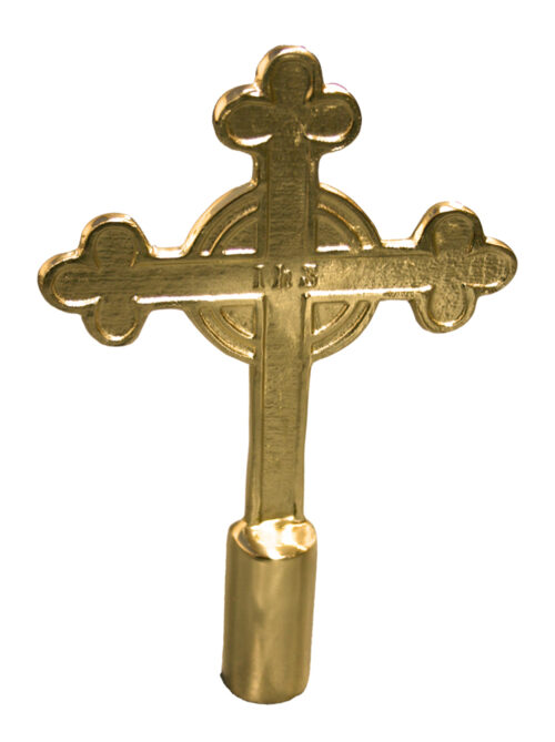 Aluminum Catholic Cross Gold