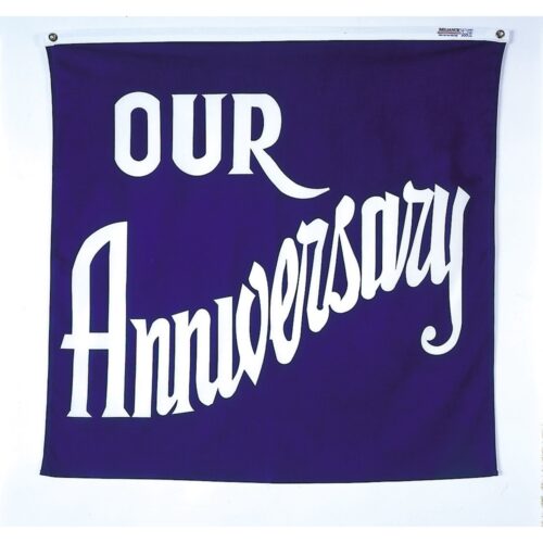 Our Anniversary Banner Grommets