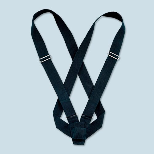 Double Strap Web Belt Black for parade and ceremonial flagpoles