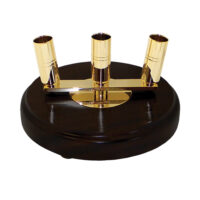 Signature Three Hole Floor Stand - Mahogany