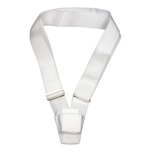 Single Strap Web Belt White