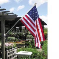 US Flag and Spinning Pole Estate Set