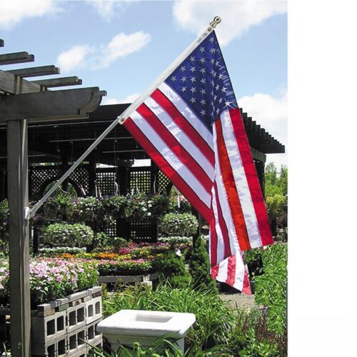 US Flag and Spinning Pole Estate Set with 3x5 nylon flag and adjustable bracket