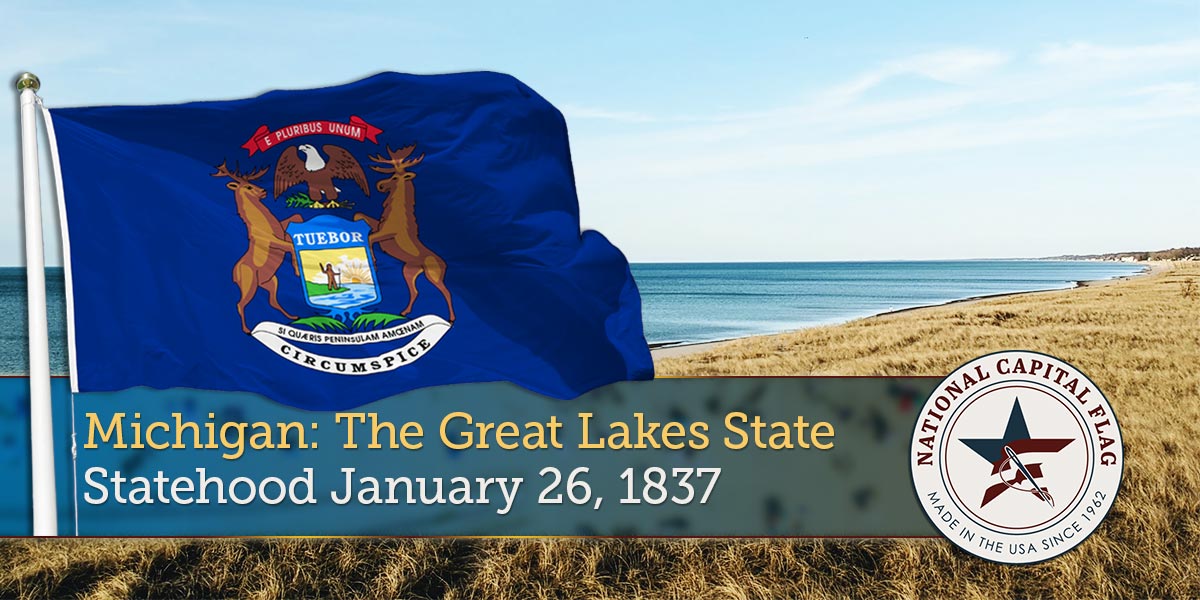 Michigan Statehood Flag History