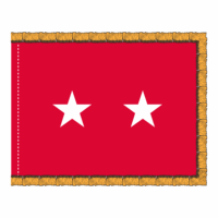 Army 2 Star General Officer Flag - Fringe