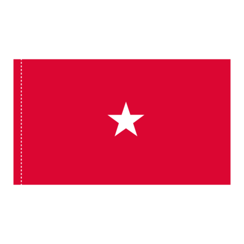 Army 1 Star General Officer Flag Pole Hem Finish