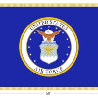 US Air Force Logo Flag - Fringe