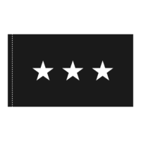 US Space Force 3 Star General Officer Flag - Pole Hem