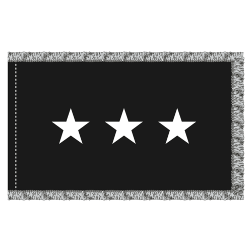 US Space Force 3 Star General Officer Flag - Fringe