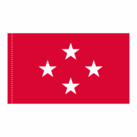 USMC 4 Star General Officer Flag - Pole Hem