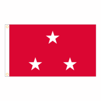 USMC 3 Star General Officer Flag - Grommets
