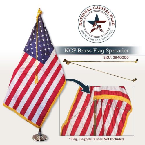 Brass Flag Spreader