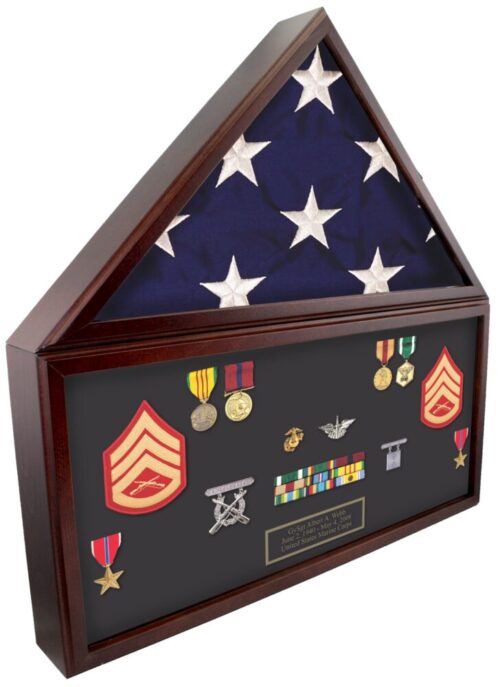 Accolade Burial Flag Case Cherry finish for 5 x 9.5 ft. burial flags