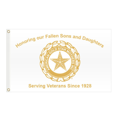 Gold Star Mothers Flag Grommets Finish