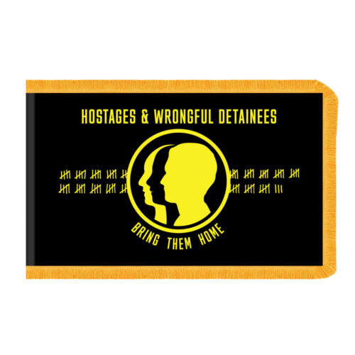 Hostages and Wrongful Detainees Flag Fringe Finish