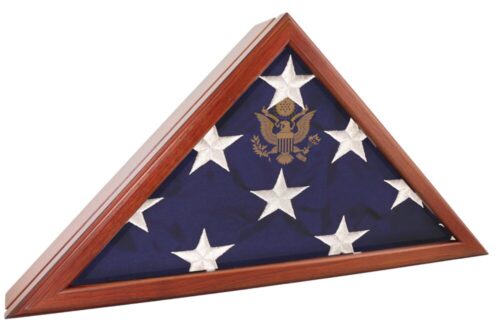 Presidential Flag Case Great Seal Walnut