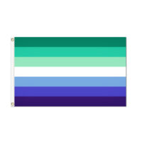 Trans-Inclusive Gay Men Flag - Grommets