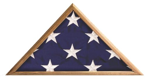 Veteran Flag Case Vintage Oak