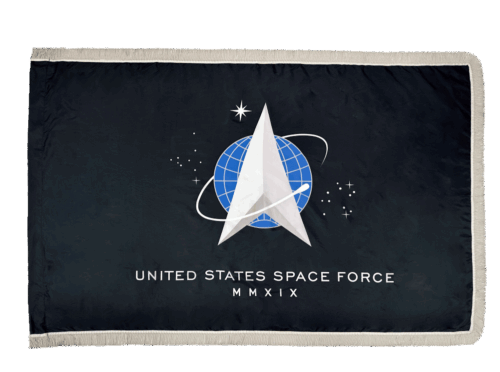 United States Space Force Flag Fringe Finish