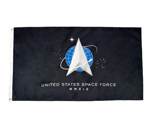 United States Space Force Flag Grommets Finish