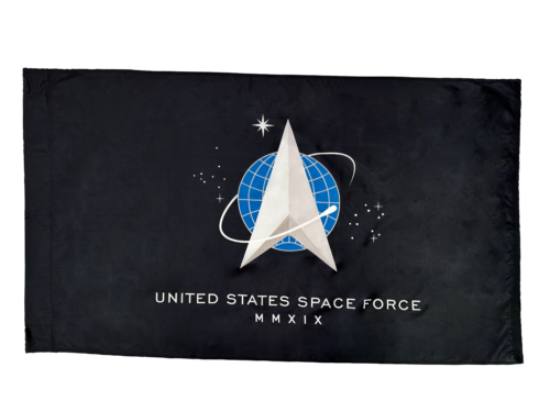 United States Space Force Flag Pole Hem Finish