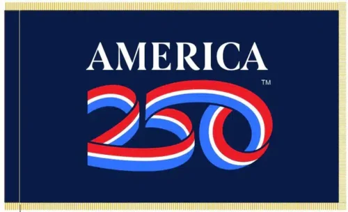 Official America 250™ Blue Flag Fringe