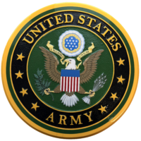 Army Wall Seal - Painted Wood