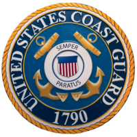 Coast Guard Wall Seal - Painted Wood