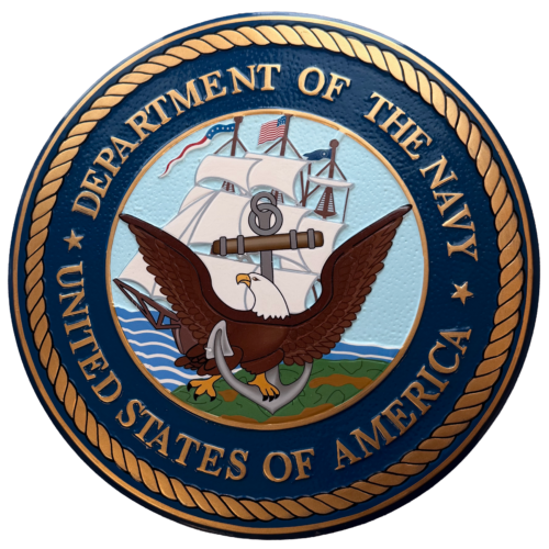 Navy Wall Seal Painted Wood Finish